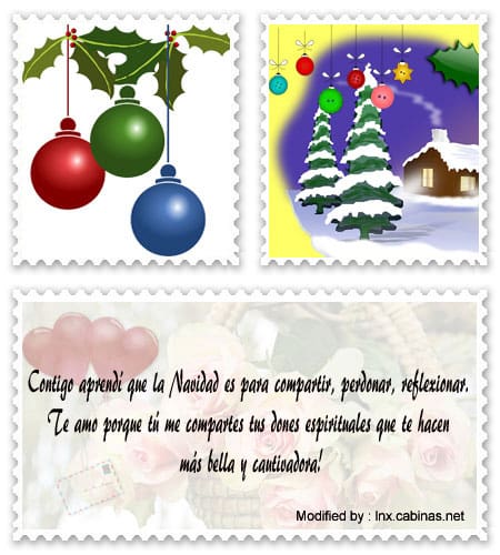 Bellos y originales mensajes de Navidad para mandar a mi amor por Whatsapp.#SaludosDeNavidadParaNovia
