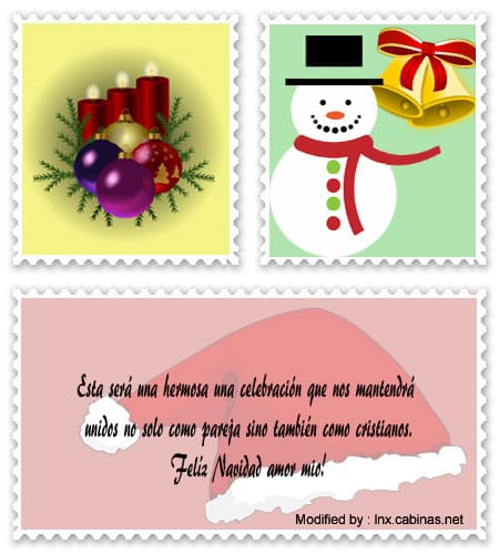 Bonitas tarjetas con frases de amor para Navidad.#SaludosDeNavidadParaNovia