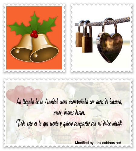 Frases y tarjetas de Navidad para enviar a mi novia por celular.#SaludosDeNavidadParaNovia