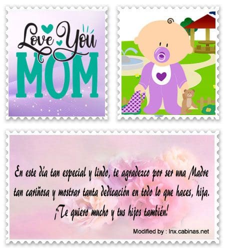 Frases y tarjetas de amor para enviar a Mamá por celular.#MensajesOriginalesParaDíaDeLaMadre