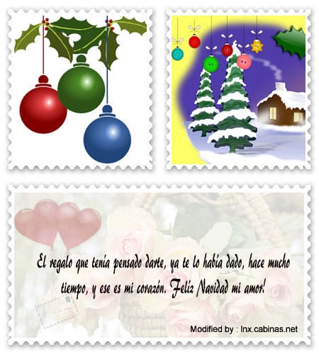 Frases y tarjetas de Navidad para enviar a mi novia por celular.#SaludosDeNavidadParaTuPareja