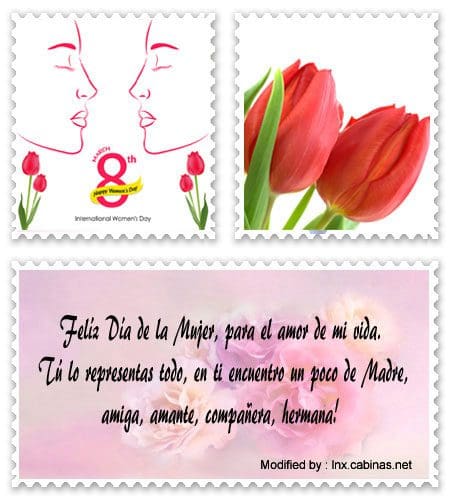 Frases con imágenes para el Día de la Mujer para Facebook.#SaludosPorElDíaDe LaMujer