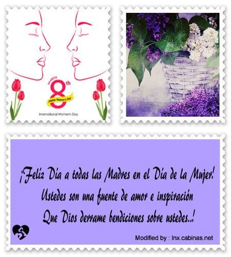 saludos por Día Internacional de la Mujer para Mami.#FelízDíaDeLaMujer