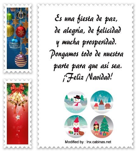 tarjetas con mensajes de Navidad bonitos