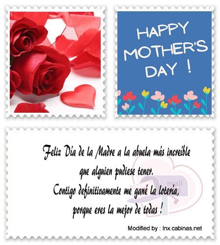 Las mejores felicitaciones del Día de la Madre para enviar el Día de la Madre.#SaludosDiaDeLaMadreAbuelita