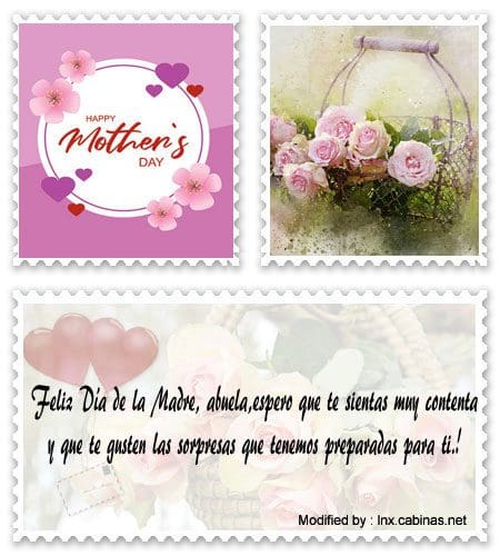 Originales versos para el Día de la Madre para dedicar por Facebook.#SaludosDiaDeLaMadreAbuelita