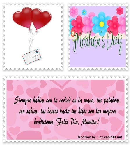 Bonitas tarjetas con pensamientos de amor para el Día de la Madre para Facebook.#MensajesPorElDíaDeLaMadre