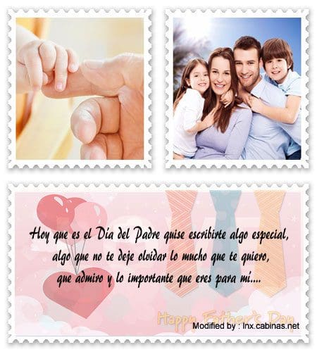 tarjetas con mensajes y cartas por el Día del Padre