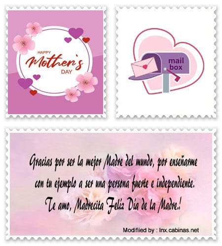 Buscar mensajes de amor para dedicar el Día de la Madre por Whatsapp.#SaludosPorElDíaDeLaMadre