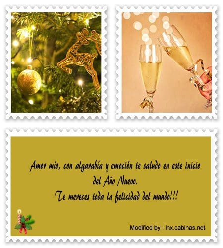 Bonitas tarjetas con dedicatorias de amor de Año Nuevo.#MensajesDeAñoNuevoParaDedicar