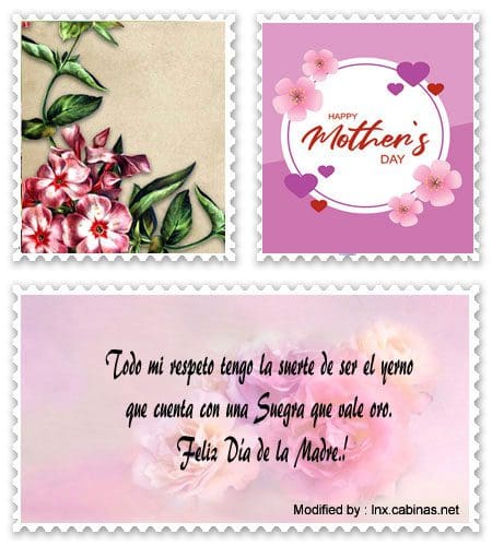 Las mejores felicitaciones del Día de la Madre para Whatsapp y Facebook.#SaludosDíaDeLaMadreParaMiSuegra