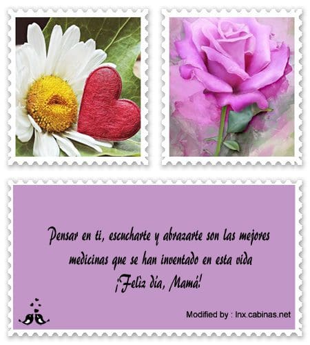 bonitas postales para felicitar el Día de frases y poemas para dedicar a mamá el Día de las Madres.#SaludosPorElDíaDeLaMadre