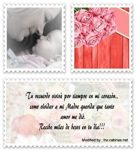 Frases y tarjetas de amor para enviar a Mamá por celular.#SaludosParaDiaDeLaMadreParaMadreFallecida