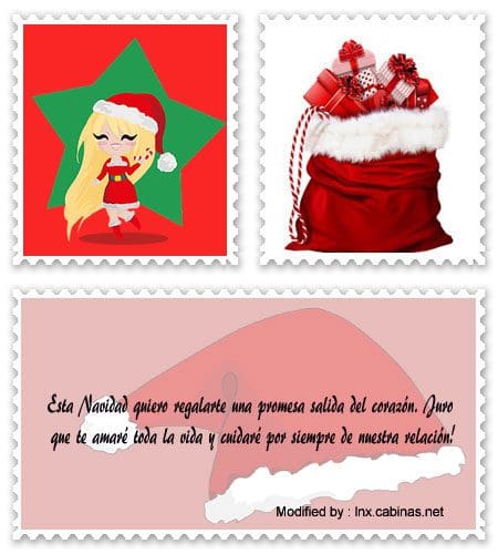 tarjetas con mensajes de felíz Navidad para mi amor