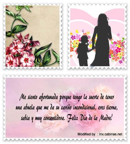 Mensajes bonitos para el Día de la Madre para mi abuela.#SaludosParaDiaDeLaMadreAMiAbuela