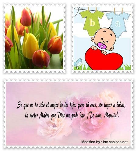 tarjetas con mensajes para Mamá en su Día.#SaludosParaDiaDeLaMadre