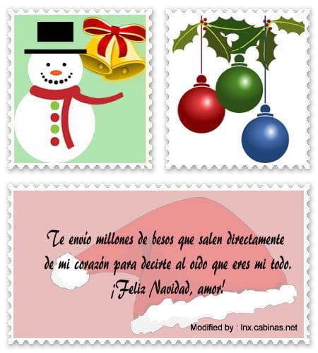 Bonitas tarjetas con frases de amor para Navidad.#SaludosRománticosDeNavidad