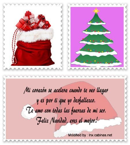 Originales versos de Navidad para dedicar a mi novio por Facebook.#SaludosRománticosDeNavidad